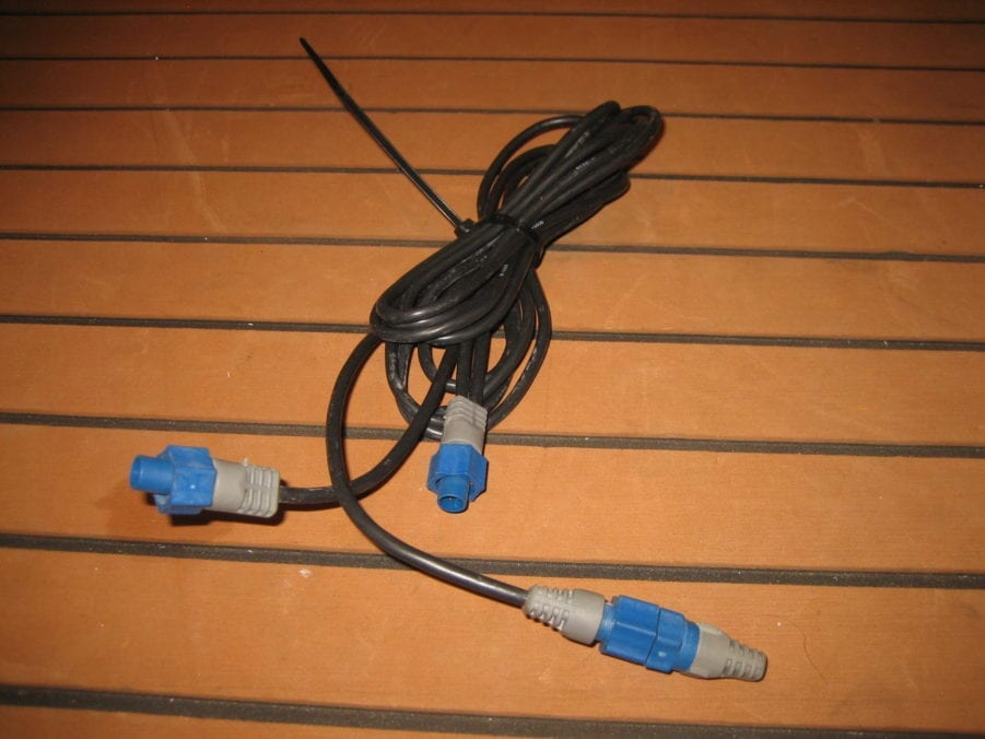 Lowrance N2KY12BL LGC2000 GPS Antenna Y CABLE Blue Network Cord