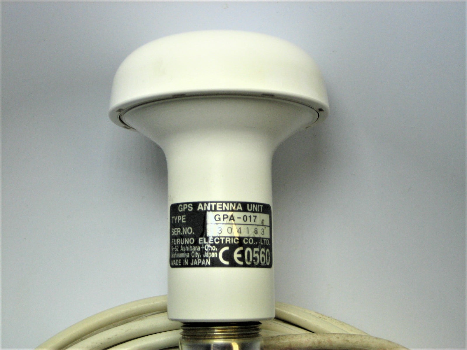 Furuno GPA017 WAAS GPS Coaxial Antenna w/ 32' Cable *CLEAN/TESTED* Max Marine Electronics