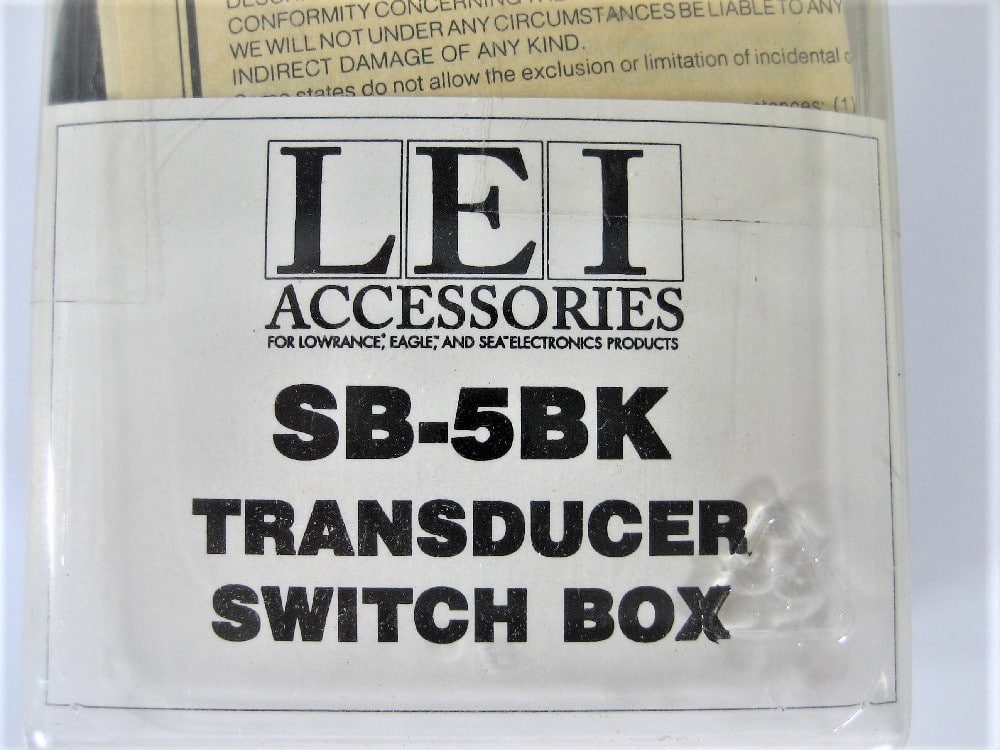LEI Transducer Switch Box SB5BK Lowrance/Eagle/Sea Electronics New Max Marine Electronics