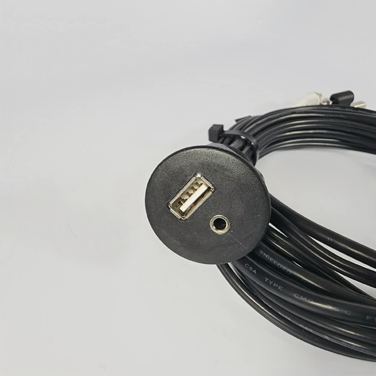 Fusion Ms Cbuusb3 5 Panel Mount Usb 3 5mm Headphone Jack 010 12381 00