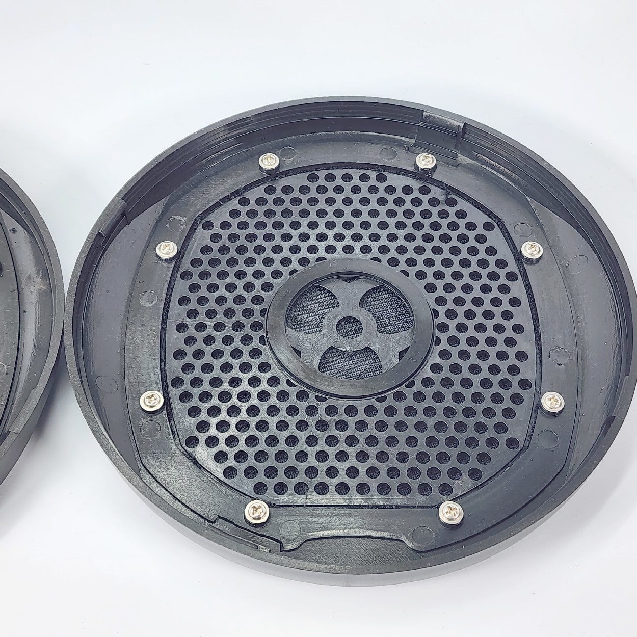 [1 Pair] Fusion Marine MSFR602G Speaker Grilles Black w/ Cloth New