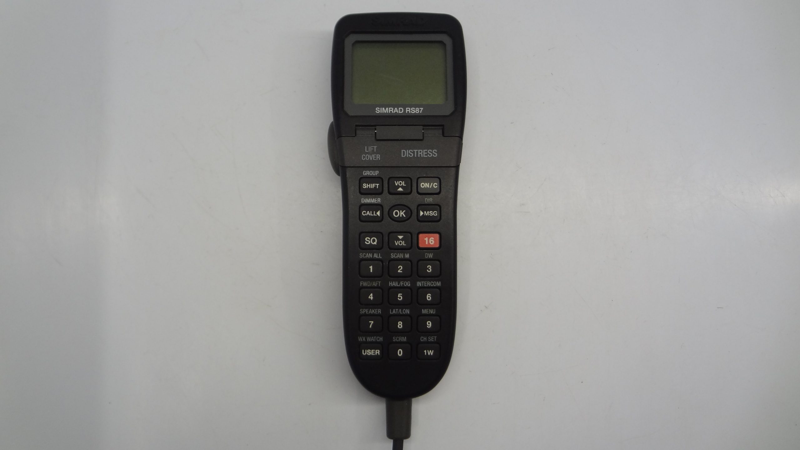 SIMRAD RS87 AHS87 Marine VHF Radio Handset ReBuilt Cable Tested